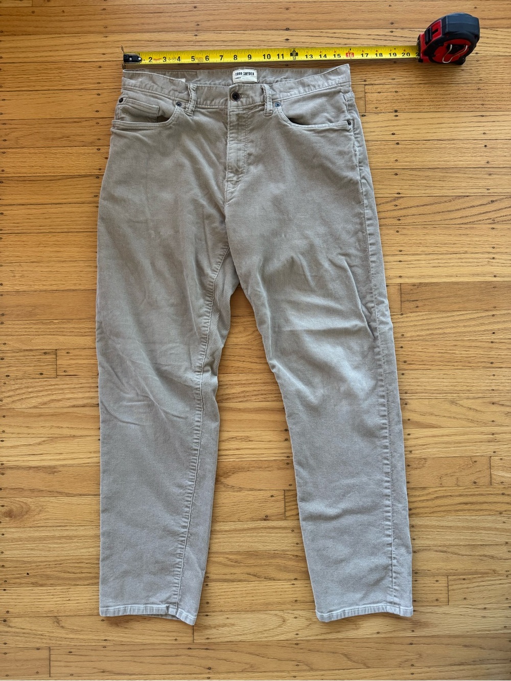 Todd Snyder Corduroy Pants Beige Men’s 32 Straight 5-Pocket